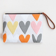 Heart sales print purse